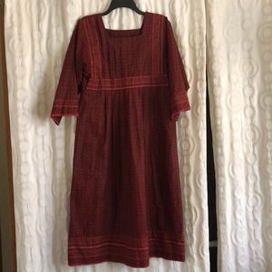 Vintage Marimekko 70s boho Mila / Muija dress in red